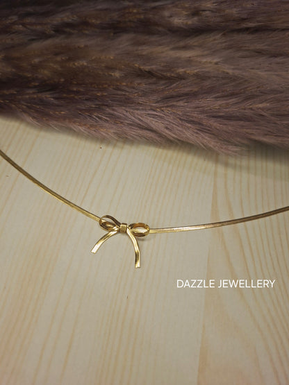Infinity Bow Necklace