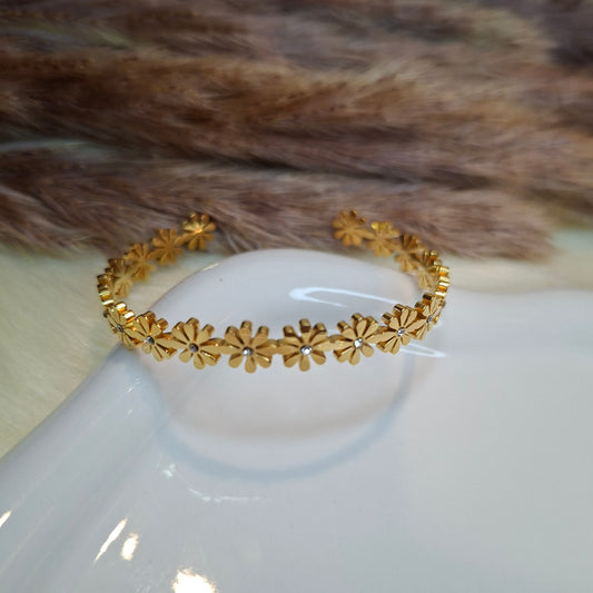 Florina Bangle - with Zircon/Pearls