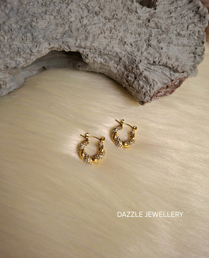 Twisted Hoop Earrings