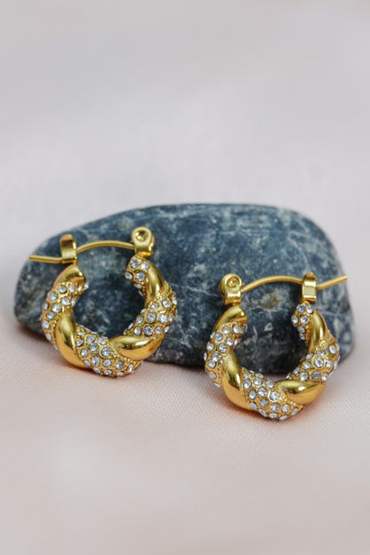 Twisted Hoop Earrings