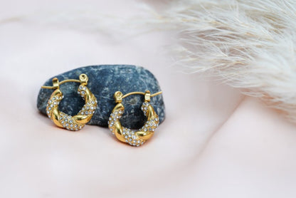 Twisted Hoop Earrings