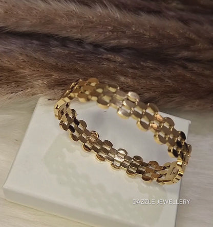 Golden Mesh Bangle
